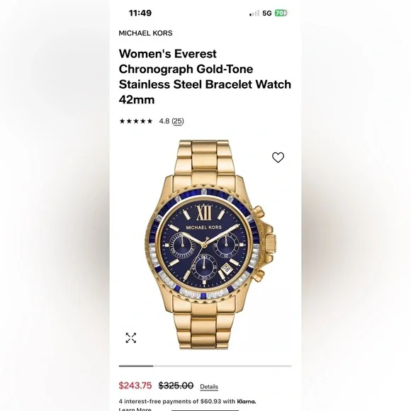 Michael Kors 5754 Everest Watch - Picture 2 of 6